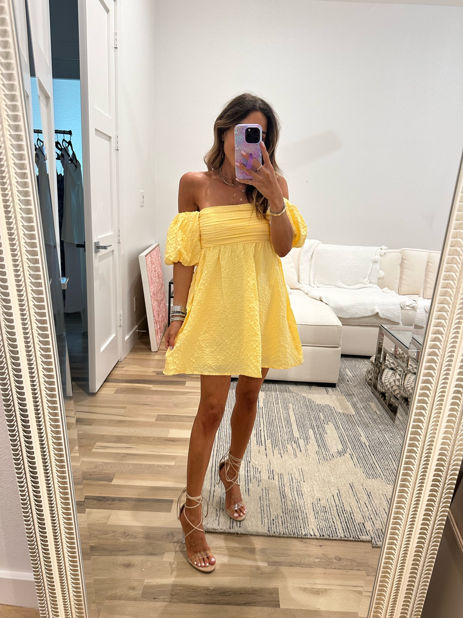 Yellow off shoulder romper size xxs petite 

#LTKfindsunder100 #LTKfindsunder50 #LTKSeasonal