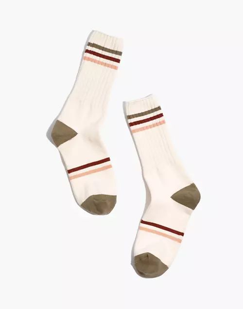 Rainbow Varsity Stripe Trouser Socks | Madewell