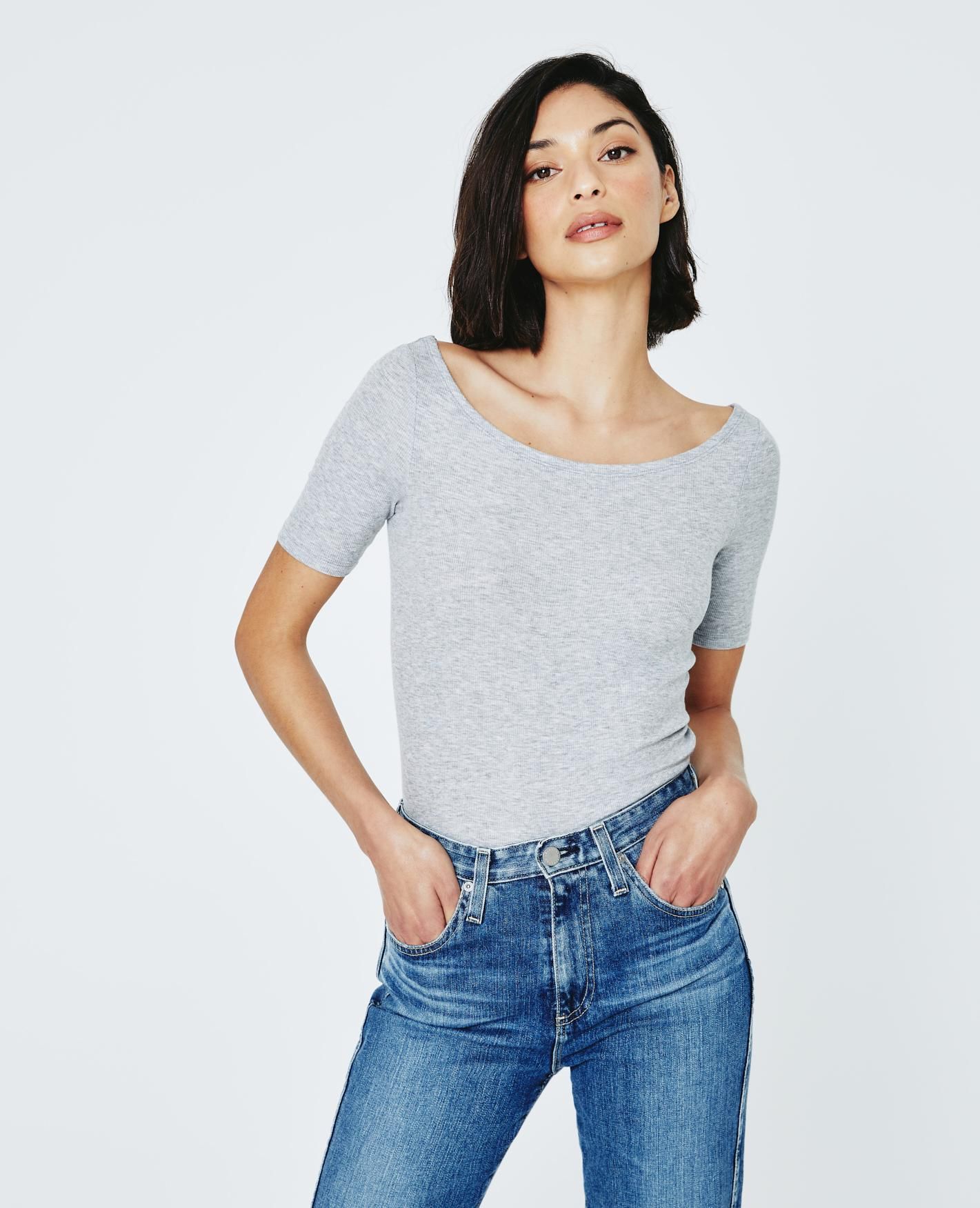 Didion Ballet Neck Tee | AG Jeans