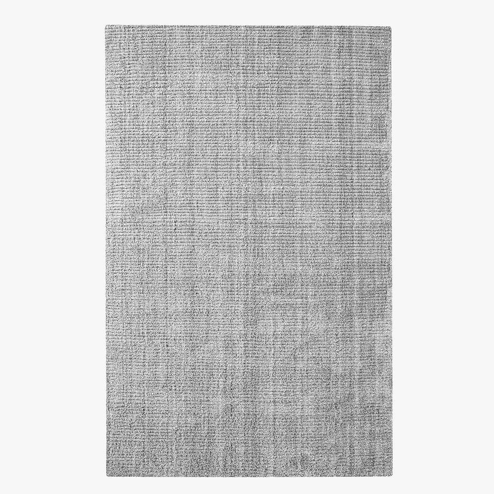 Performance Ribbed Rug, 3'x5', Light Gray | Pottery Barn Teen