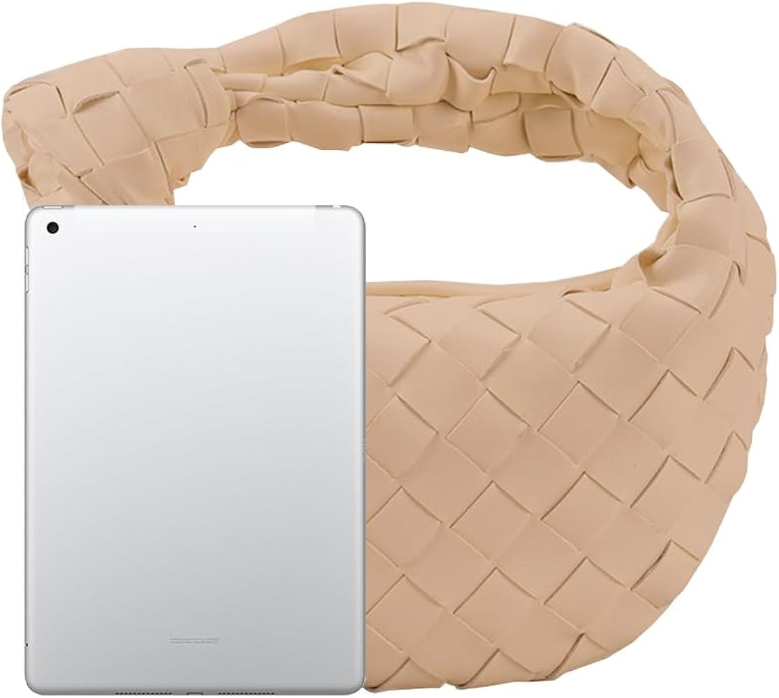 JBB Women Woven Hobo Handbags PU-Leather Shoulder Bags Knotted Clutch Purse Small Tote Bags | Amazon (US)