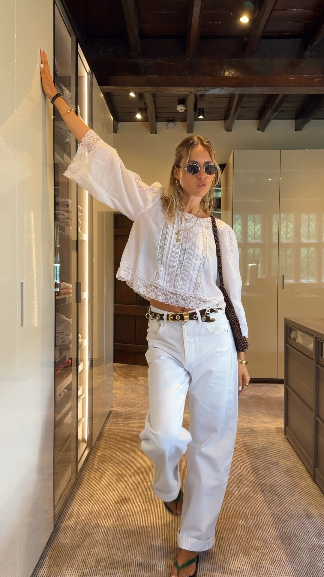 It's pretty blouse summer 

White blouse, white jeans outfit, flip flops

#LTKuk #LTKsummer #LTKjeans