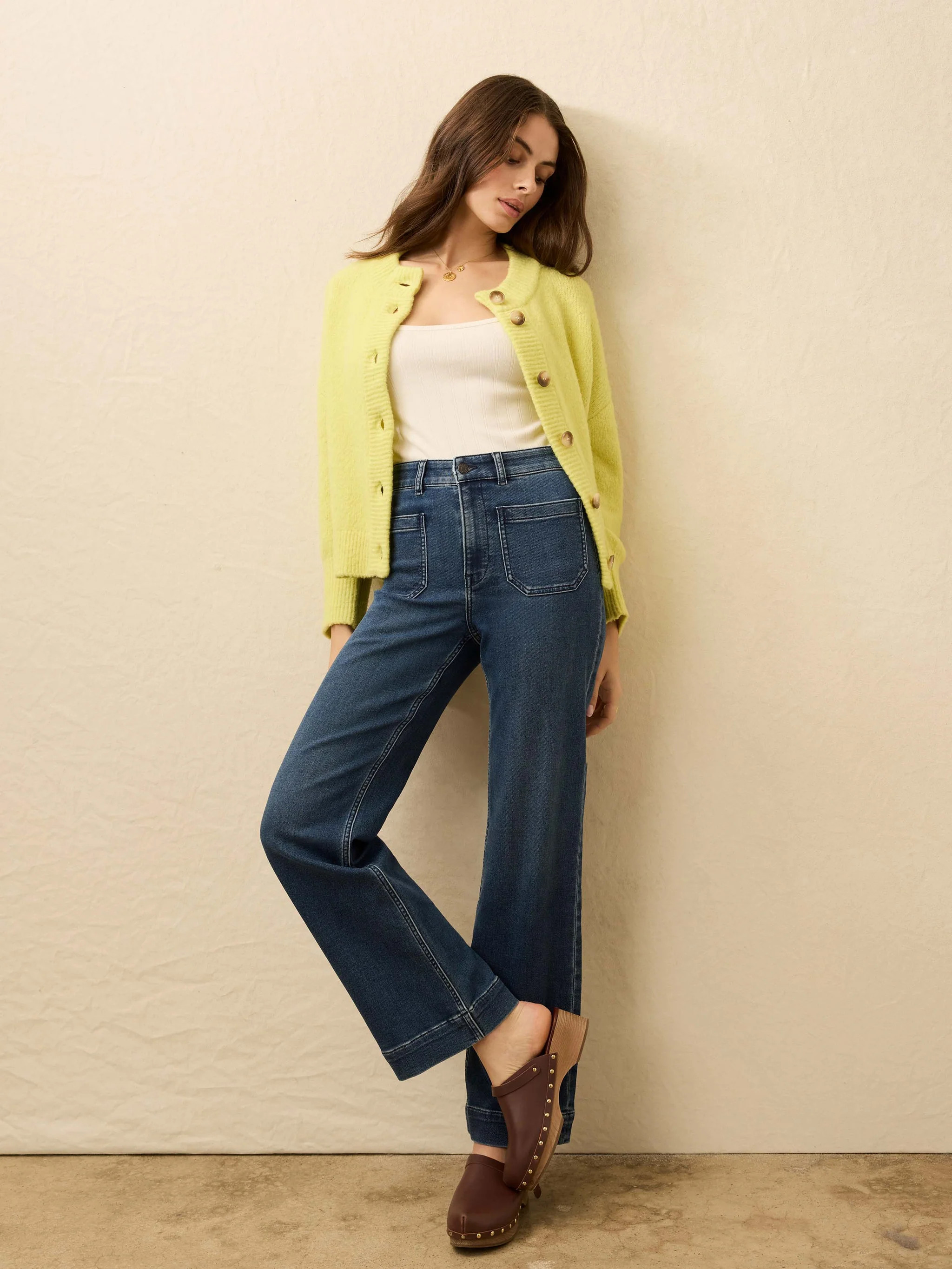 Stretch Terry Patch Pocket Pant - Creekstone Wash | Faherty