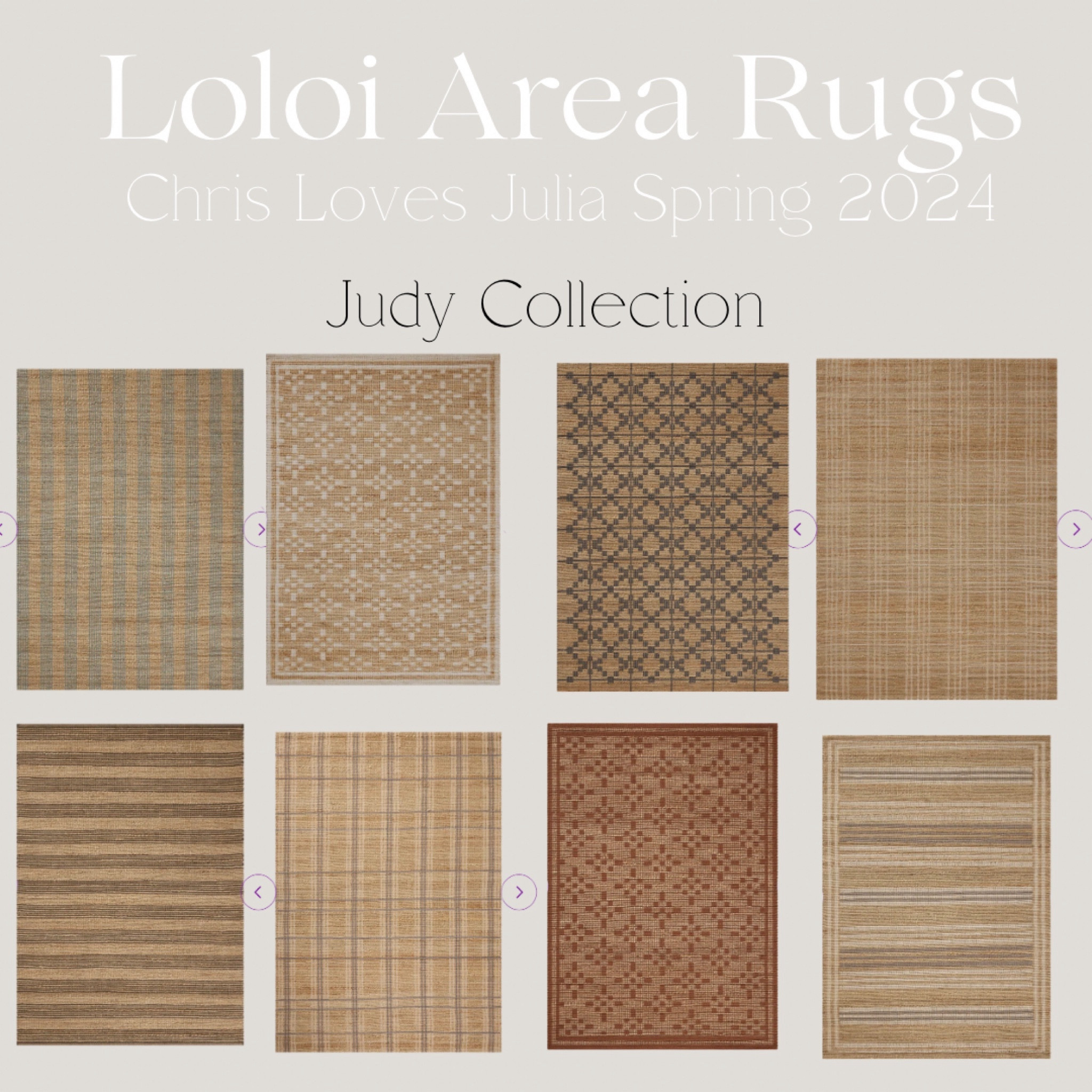 Loloi rugs!

Chris Loves Julia X Loloi Spring 2024 

Area rug
Bedroom rugs
Dining room rugs
Living room rug
Neutral home
Home decor inspo
Wayfair
Area rug inspo
Pillow and rugs
Rug
Furniture
Home decor trends 
Organic modern design
Mid century modern 
Traditional home 
Modern design 

#LTKsalealert #LTKhome #LTKstyletip