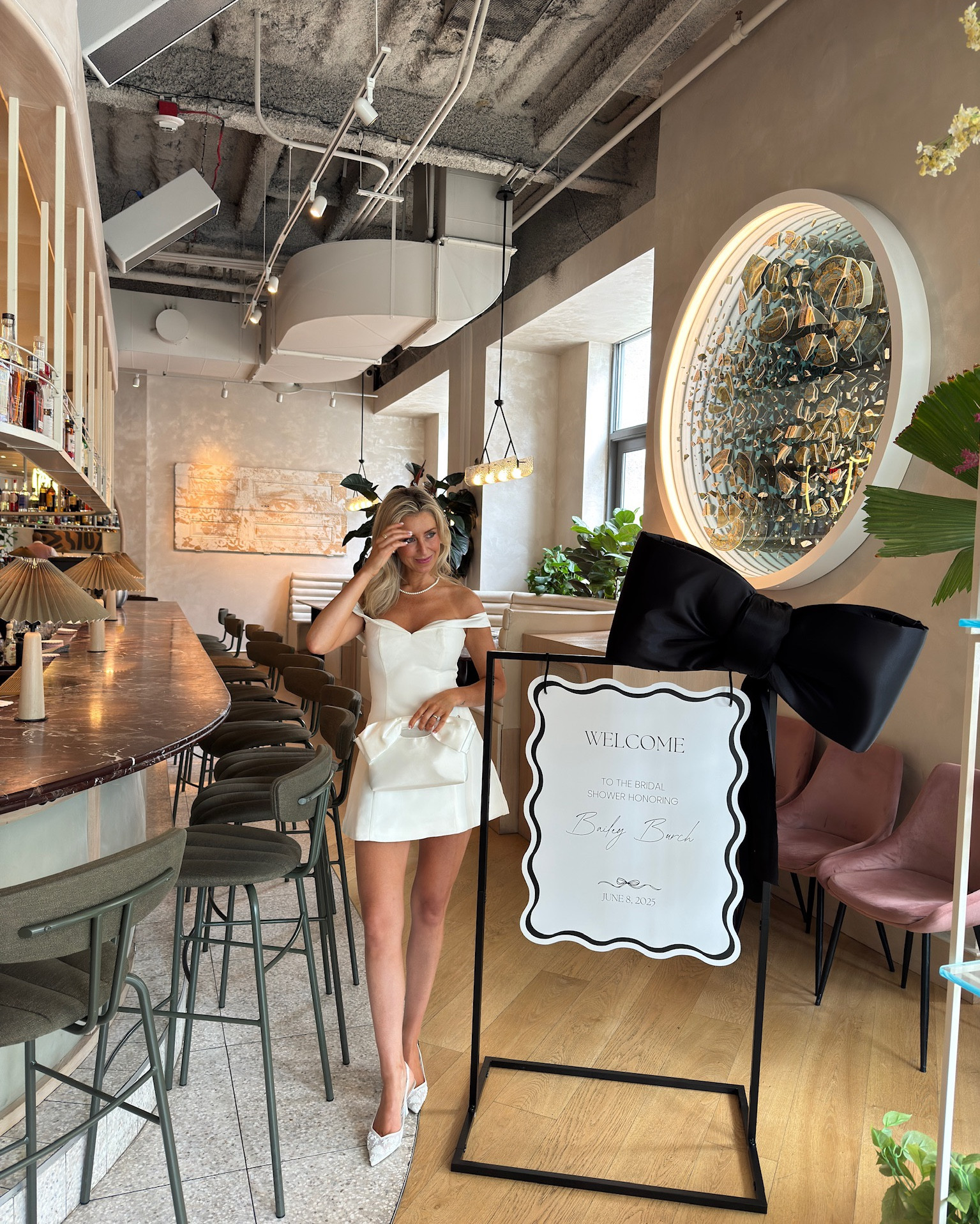 Bridal shower dress 🤍