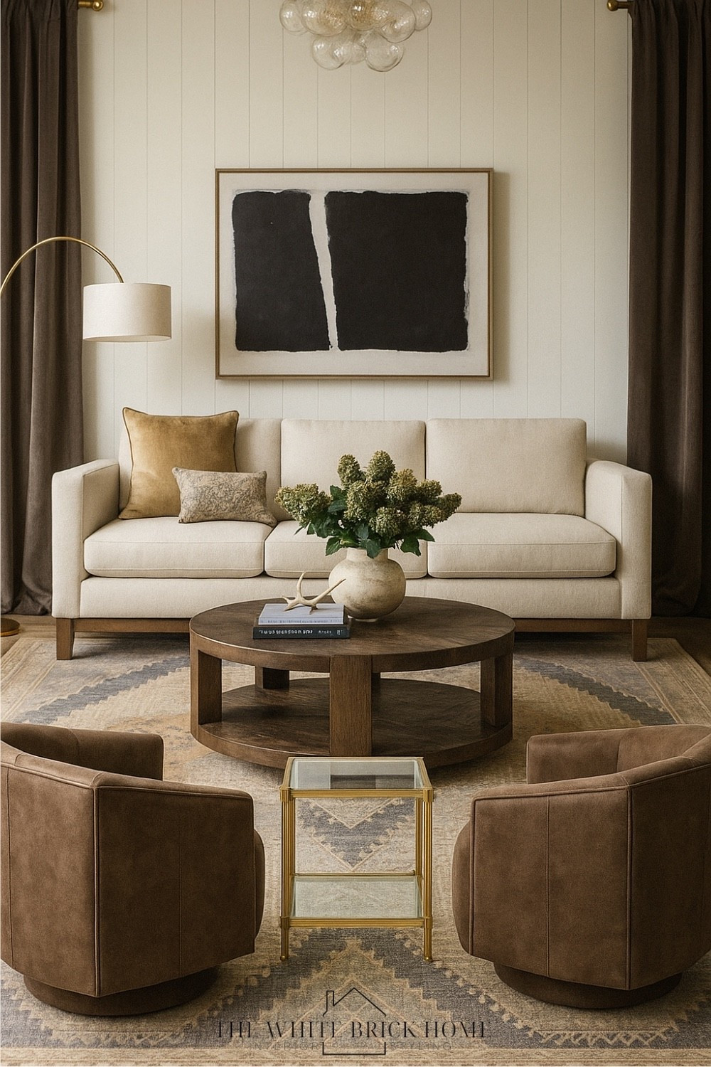 This warm, modern traditional room blends rich textures and timeless neutrals to create a space that feels refined and inviting. 

Living room, living room decor, living room design, sofa, couch, accent chair, coffee table, wall art, lamp, lighting, floor lamp, bubble light, curtains, home decor, decor for coffee table, coffee table styling, home design, area rug, accent chair, side table, living room design, living room furniture, living room decor ideas, living room decor, pottery barn living room, crate and barrel 

#LTKHome #LTKStyleTip #LTKSaleAlert