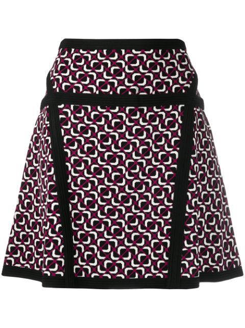 geometric print skirt | Farfetch (US)
