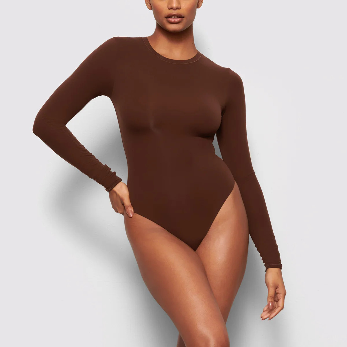 LONG SLEEVE CREW NECK BODYSUIT | SKIMS (US)