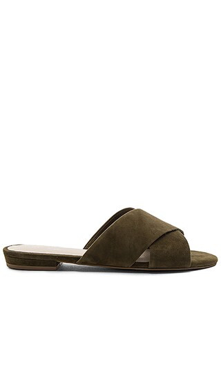 Seychelles Continental Slide in Olive Suede | Revolve Clothing