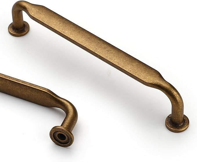 Asidrama 10 Pack 5 Inch(128mm) Antique Brass Kitchen Cabinet Handles, Cabinet Pulls Vintage Retro... | Amazon (CA)