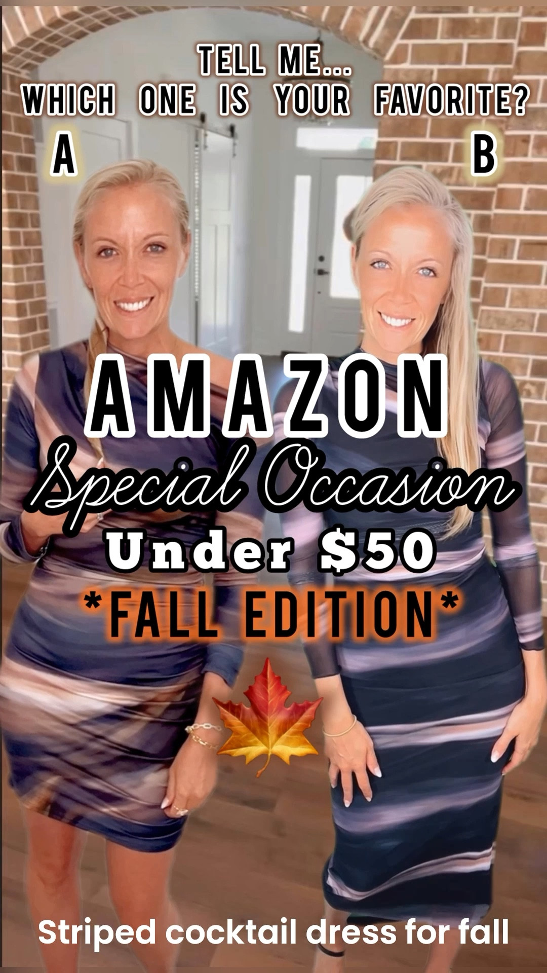 Similar dress with different length options✅
Both dresses offer stretchy roost fabric that hides everything underneath and makes the whole outfit seamless!
I always include a dance test in my comparison videos just so you know that I’m choosing a dress that will flatter you and all the right camera angles on the dance floor!


#LTKFindsUnder50 #LTKOver40 #LTKWedding