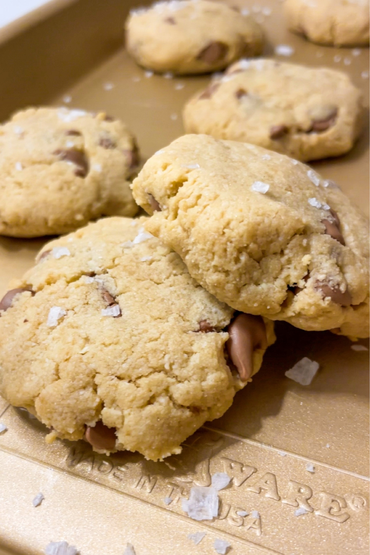 Grain Free Chocolate Chip Shortbread

INGREDIENTS:
6 tbsp grass fed butter, softened
1/4C coconut sugar
1/2 tsp vanilla extract
1 egg white
2 cups almond flour
1/2C mini chocolate chips

INSTRUCTIONS:
1. Cream together butter, sugar, and vanilla and then add in remaining ingredients. Stir in chocolate chips by hand.
2. Form 14 cookies. Bake at 350° for 20 minutes or until golden.

#LTKfamily #LTKHoliday #LTKGiftGuide