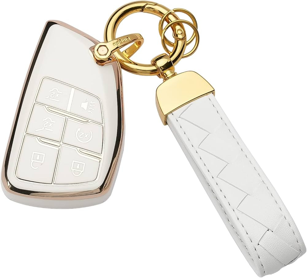 Bqepe for Chevy Key Fob Cover Keychain Fit for 2023 2022 2021 GMC Sierra 1500 Chevrolet Silverado... | Amazon (US)