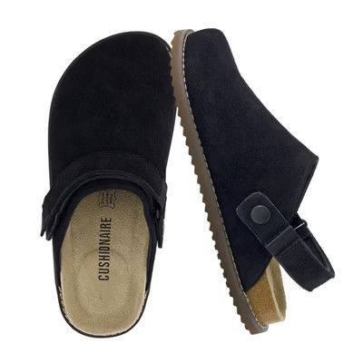 CUSHIONAIRE Women's Boulder Genuine Suede Clog with Swivel Strap – Lightweight EVA Sole, Memory Foam Insole - BLACK 8 | Target