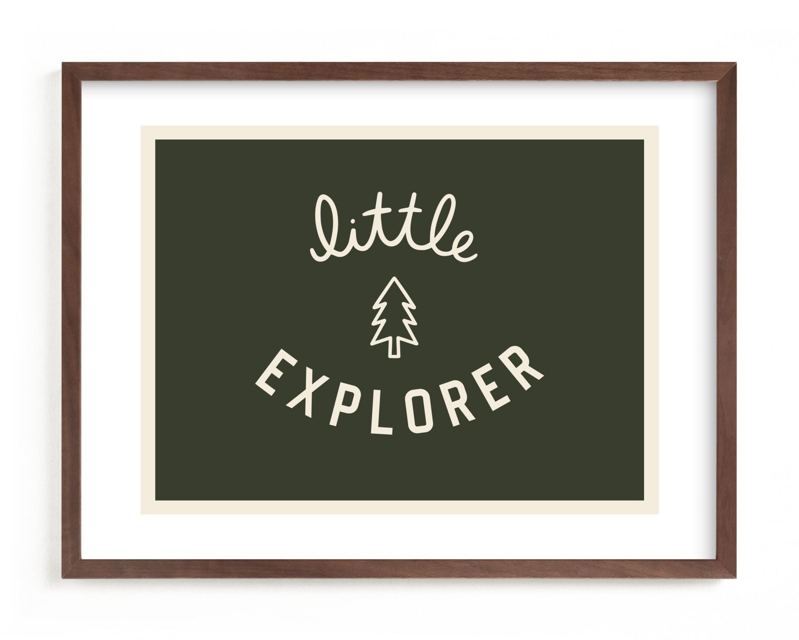 "Little Explorer Flag" - Open Edition Children's Art Print by Little Merry Market. | Minted