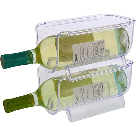 mDesign Plastic Free-Standing Wine Set Rack Storage Organizer for Kitchen Countertops, Pantry Cab... | Amazon (US)