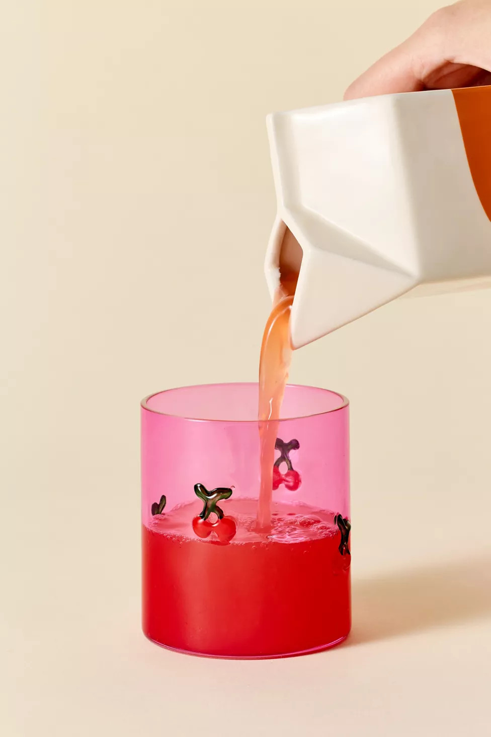 Cherry Icon Juice Glass | Urban Outfitters (US and RoW)