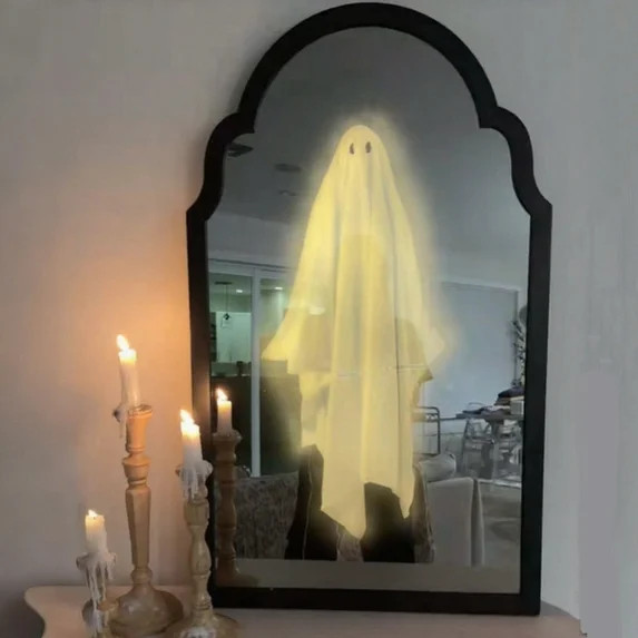 Ghost Mirror for Halloween, Martha Halloween Decorations Stewart Light Up Spooky Ghost Decor for ... | Walmart (US)