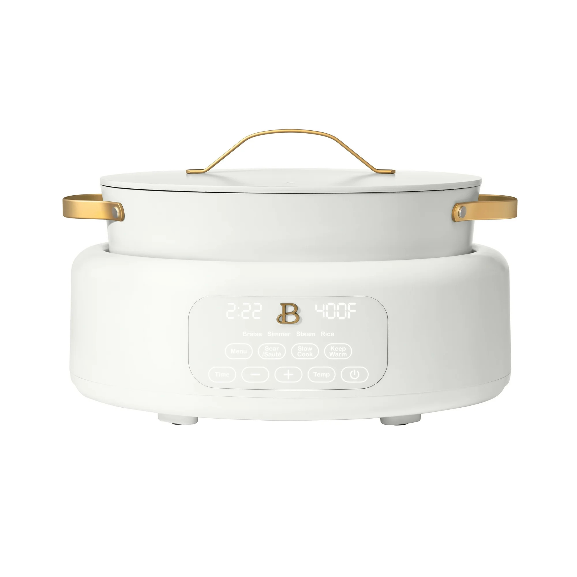 Beautiful 10 in 1, 6 Qt Electric Multi-Cooker, White Icing by Drew Barrymore | Walmart (US)
