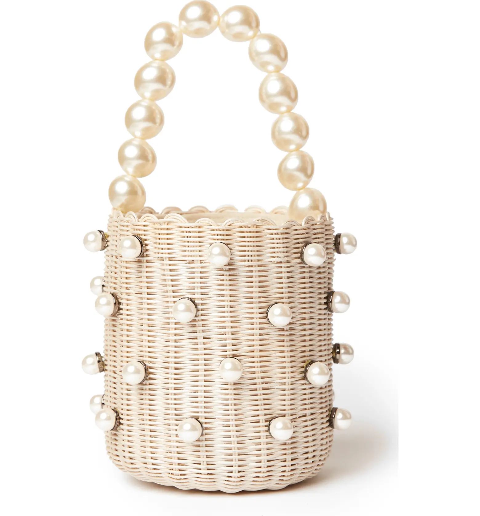 btb Los Angeles Chloe Rattan Bucket Bag | Nordstrom | Nordstrom