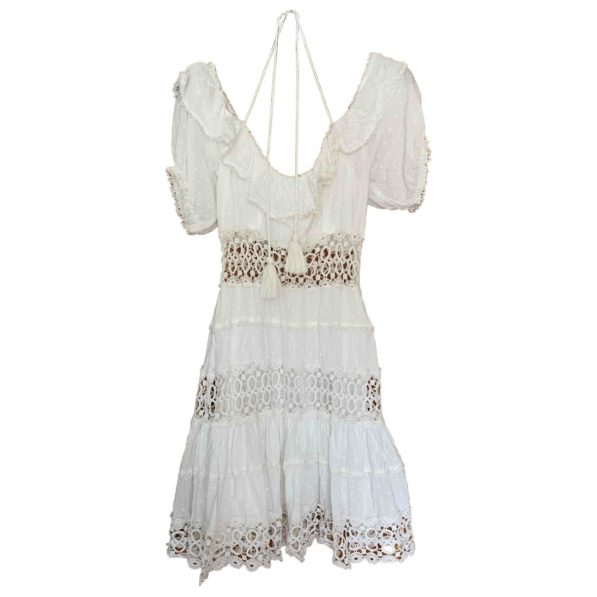 Free People White Cotton Dresses | Vestiaire Collective (Global)