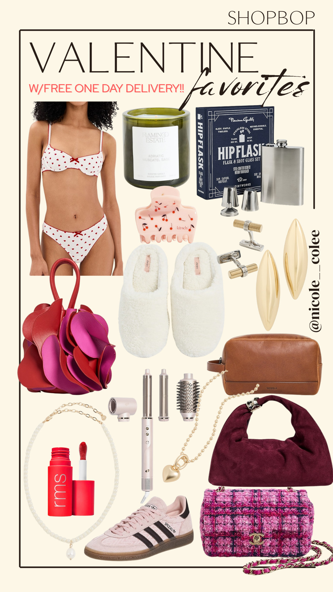 Shop these gift ideas for Valentine's Day with FREE ONE DAY delivery!

Nicole Colee, gift ideas, gifts for her, gifts for him, shopbop 

 #LTKValentine #LTKSaleAlert #LTKBeauty