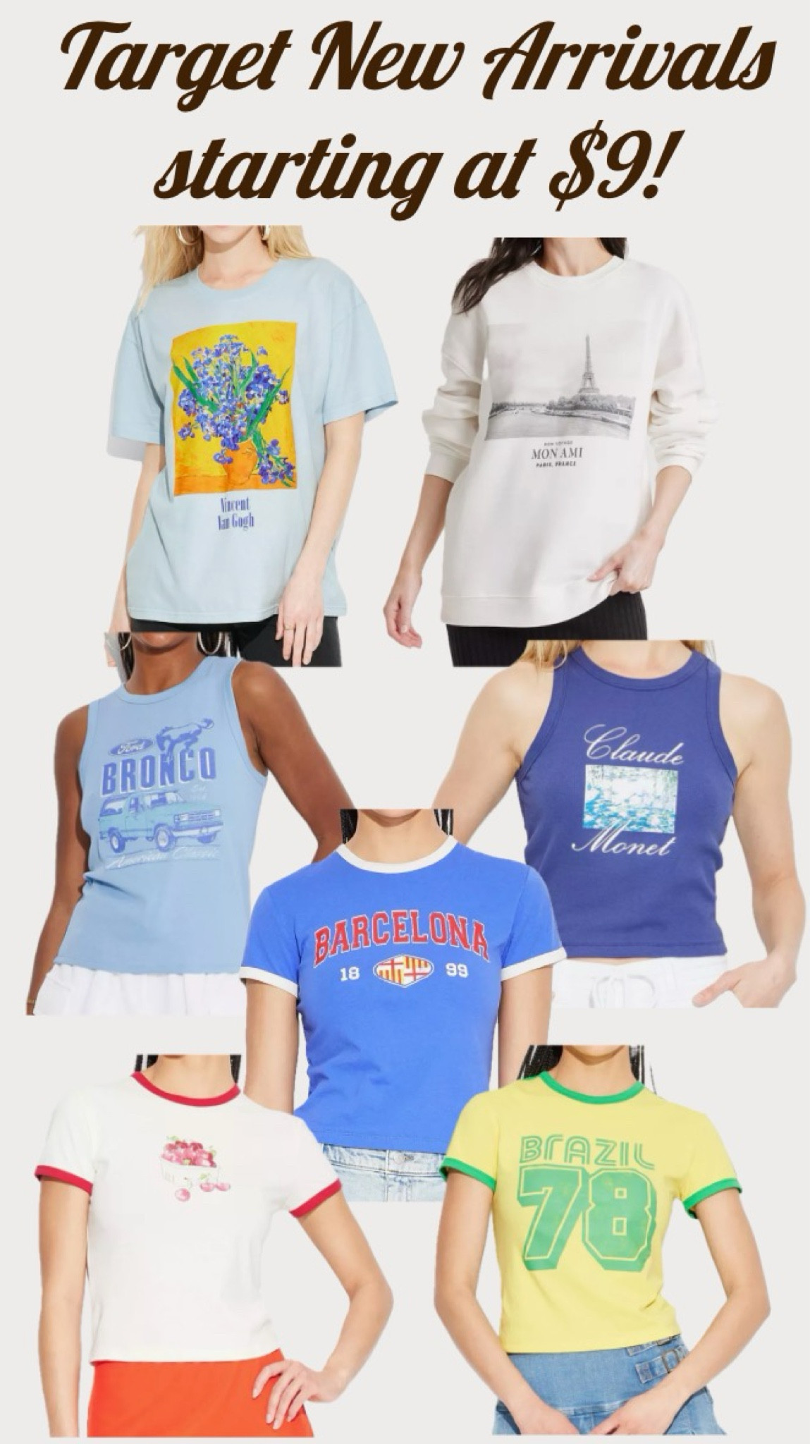 Target New Arrivals starting at $9! So many cute baby tees and graphic tees!
……………..
paris sweatshirt Abercrombie dupe baby tees under $10 graphic tee under $10 graphic sweatshirt under $10 target new arrivals target shirts target tees target finds under $10 target finds under $20 Paris tee bronco tee cherries tee ringer tee cropped tee baby crop crop tee back to school shopping tank top fall trends fall outfits target outfit wild fable at target college outfit 

#LTKBacktoSchool #LTKPlusSize #LTKMidsize
