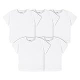 Gerber unisex-baby Toddler 5-pack Solid Short Sleeve T-shirts Jersey 160 Gsm | Amazon (US)