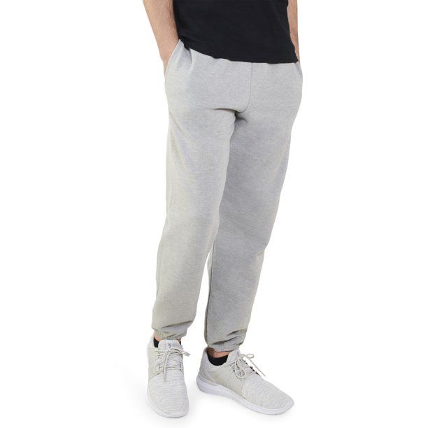 Fruit of the Loom Men's and Big Men's Eversoft Elastic Bottom Sweatpants, up to Size 4XL | Walmart (US)