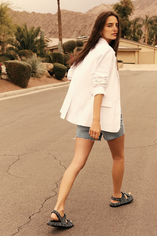 Lorelei Linen Blazer | Dynamite Clothing