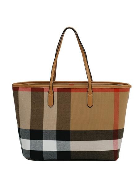 'Leanne' Plaid Pattern Tote Bag | Goodnight Macaroon