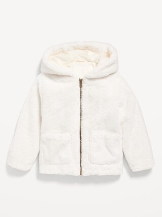 Faux-Fur Full-Zip Hooded Jacket for Toddler Girls | Old Navy (US)