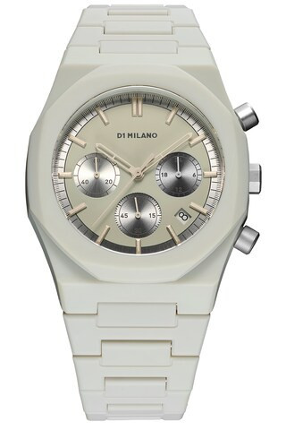 D1 Milano Polychrono 40.5mm Watch in Fossil Grey - Grey. Size all. | FWRD 