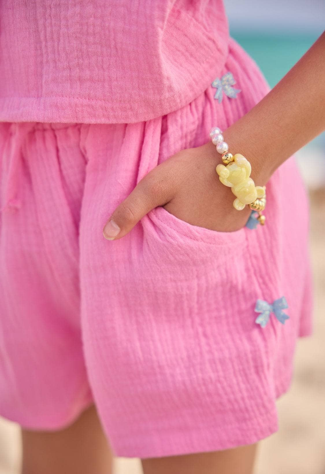 Pink Bows Summer Short Set | Lola + The Boys