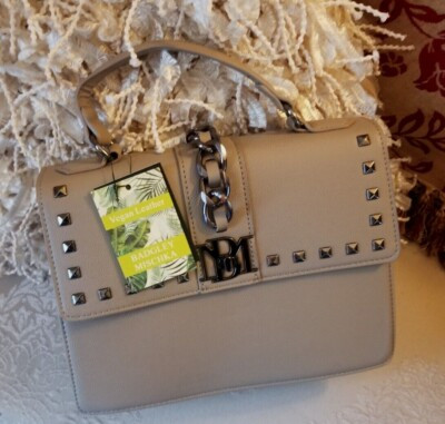 Badgley Mischka Taupe Chain Studded Top Handle Crossbody Purse, BM Lock NWT! | eBay CA