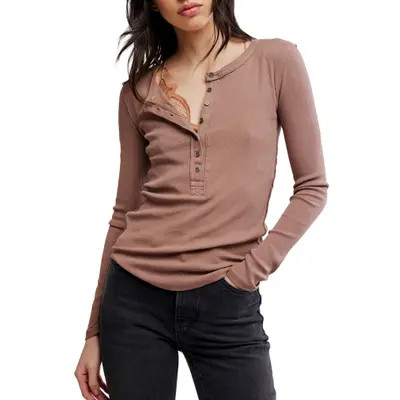 Free People Jamie Henley Top in Red Bark at Nordstrom, Size Large | Nordstrom