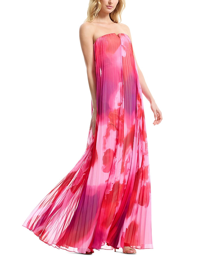 Dress the Population Kelston Strapless Pleated Dress | Bloomingdale's (US)