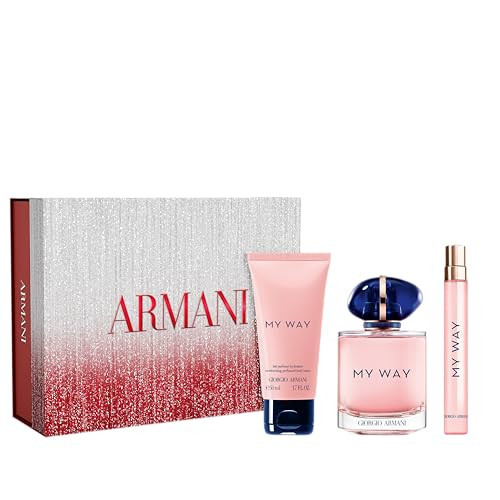 Armani Beauty – My Way Eau de Parfum – Women's Perfume Routine Set ($229 Value) – Full Size (3.0 Fl Oz), Travel Size (0.3 Fl Oz) & Body Lotion | Amazon (US)