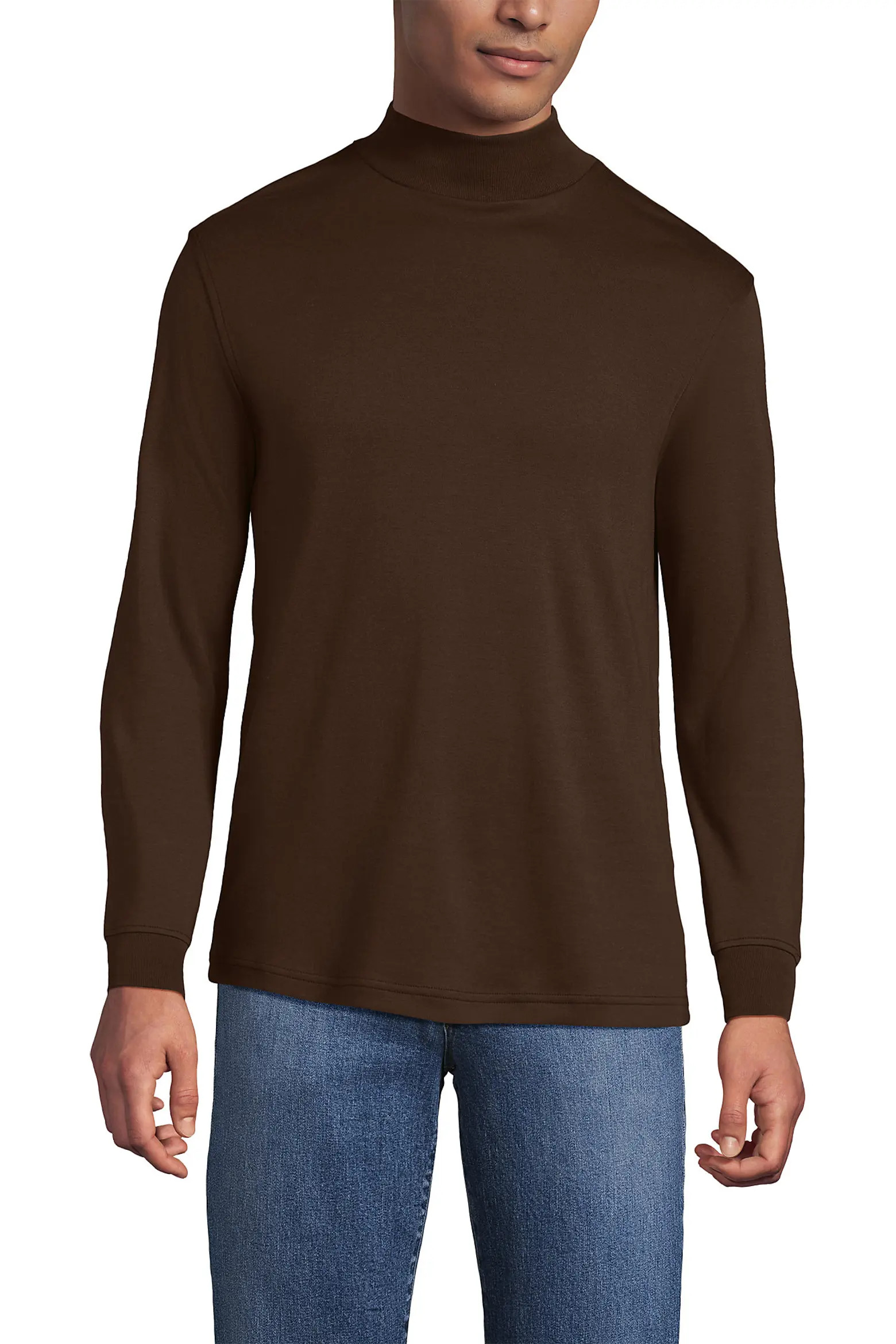 Cotton Supima Mock Turtleneck (Men) | Nordstrom | Nordstrom