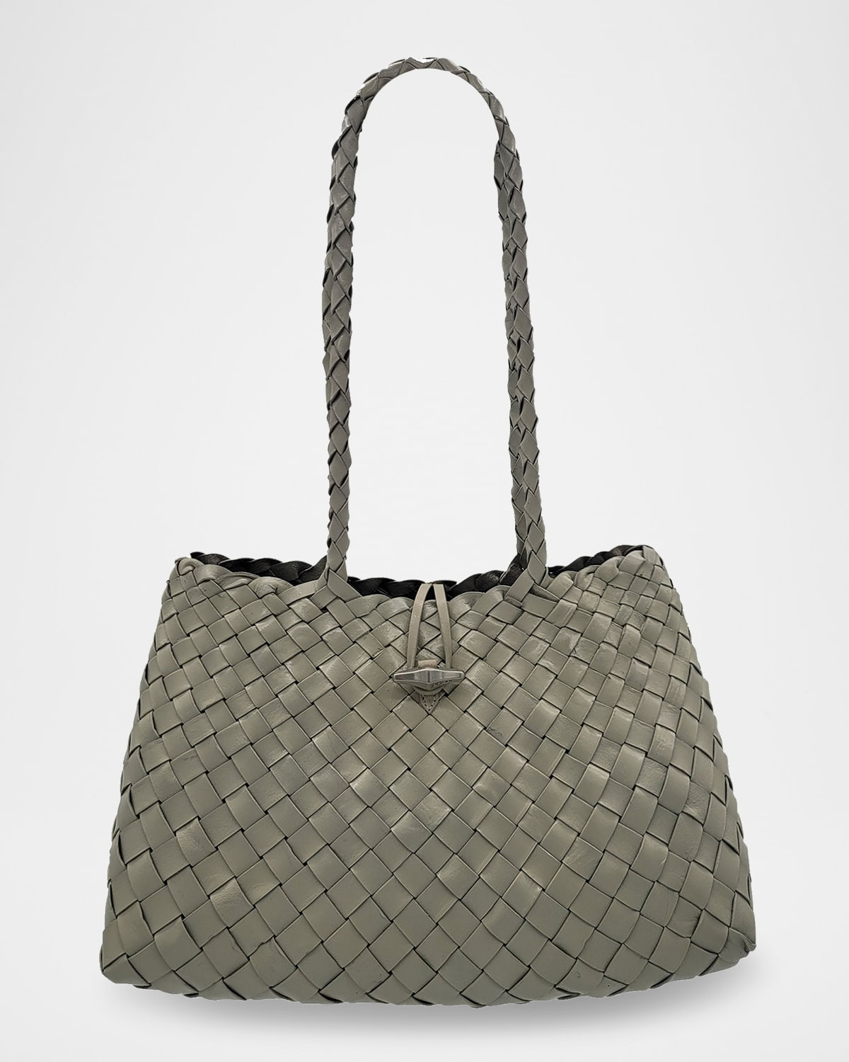 Croissant Woven Leather Shoulder Bag | Neiman Marcus