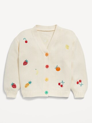 Embroidered Button-Front Cardigan Sweater for Toddler &amp; Baby | Old Navy | Old Navy (US)