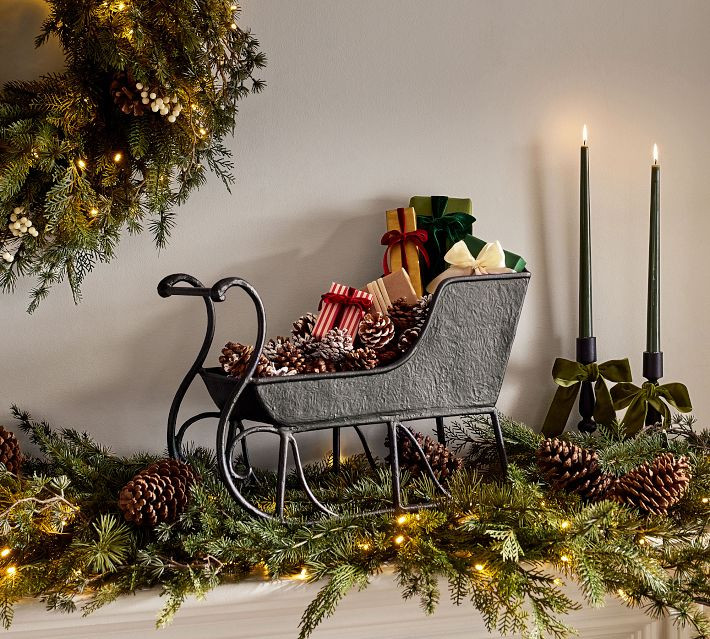 Bronze Sleigh Decorative Object | Pottery Barn (US)