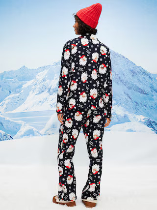 Printed Flannel Pajama Pant Set for Women | Old Navy (US)