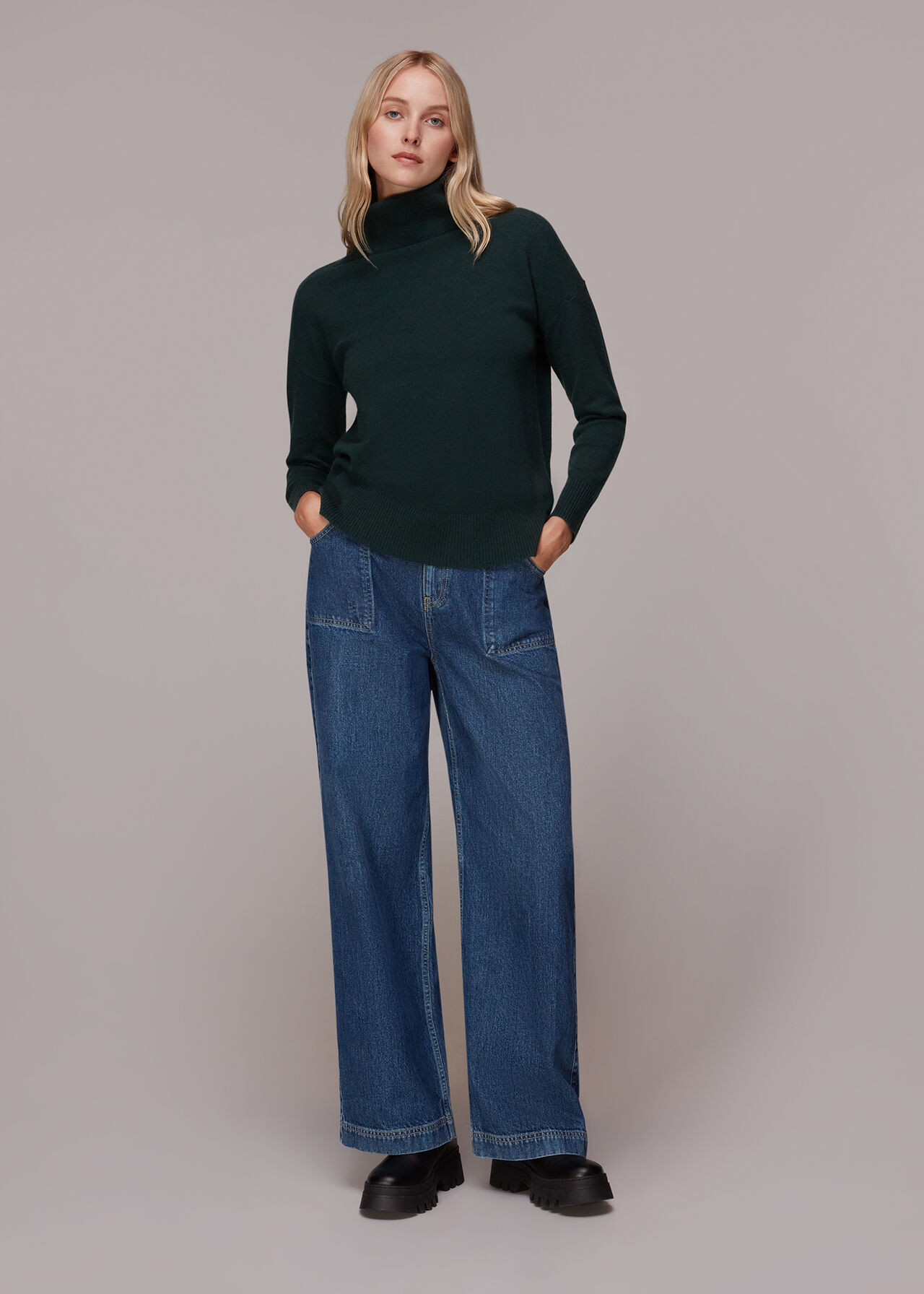 Cashmere Roll Neck Jumper | Whistles