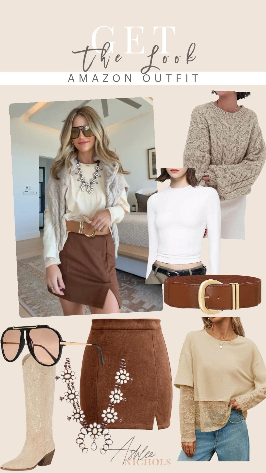 Amazon outfit inspo 🤎

Amazon fashion, suede skirt, western necklace, layered tee, Amazon style

#LTKSeasonal #LTKootd #LTKOver40