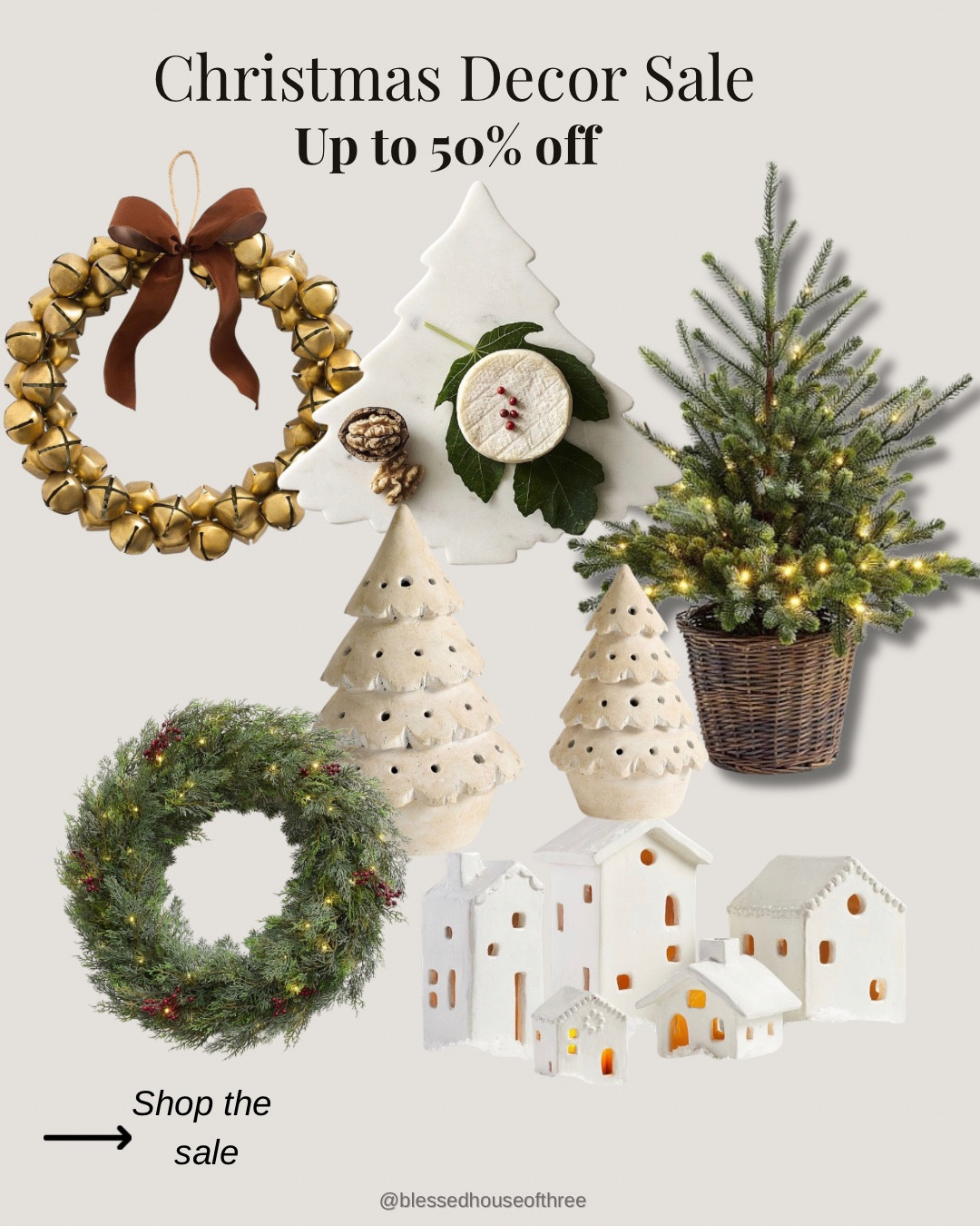 Christmas decor is on sale 🎄🤍 so many cozy, neutral, and timeless pieces to refresh your home for the holidays and beyond. Wreaths, tabletop trees, village houses, and festive accents all marked down up to 50% off — tap to shop my favorites before they sell out.

Christmas decor sale, neutral Christmas decorations, modern Christmas decor, holiday home decor ideas, Christmas wreaths, tabletop Christmas trees, ceramic Christmas village, cozy holiday decorating, minimalist Christmas decor, winter home decor, Christmas mantel decor, entryway Christmas decor, affordable holiday decor, Christmas decorations on sale, neutral holiday styling, farmhouse Christmas decor, Scandinavian Christmas decor, Christmas home styling ideas, LTK Christmas decor finds, holiday decor deals

#LTKSaleAlert #LTKHoliday #LTKHome