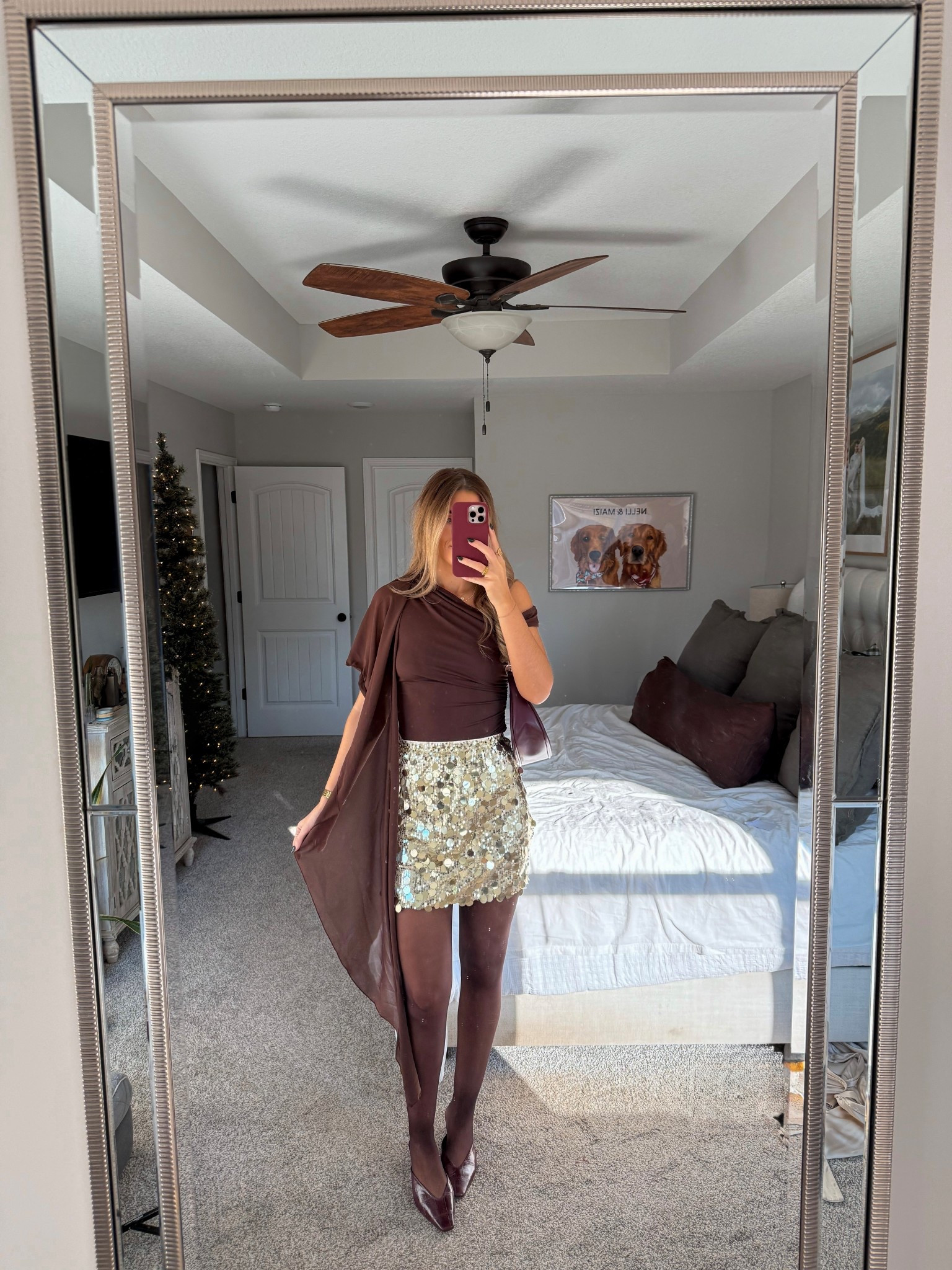 amazon new year’s eve outfit 
top in a small, sequin skirt in a small, tights in a medium 

#LTKTall #LTKHoliday #LTKootd