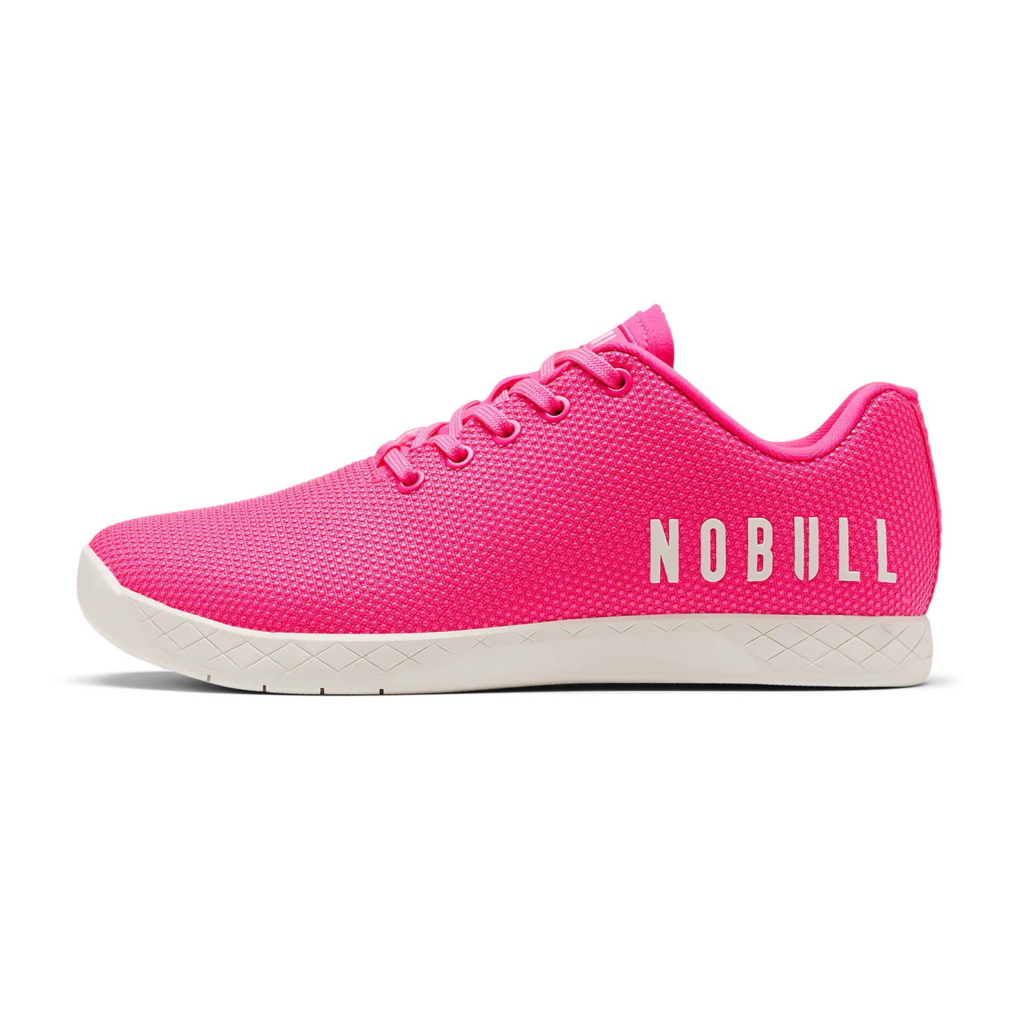 Women's Neon Pink Classic White Outwork Shoes | NOBULL | NOBULL