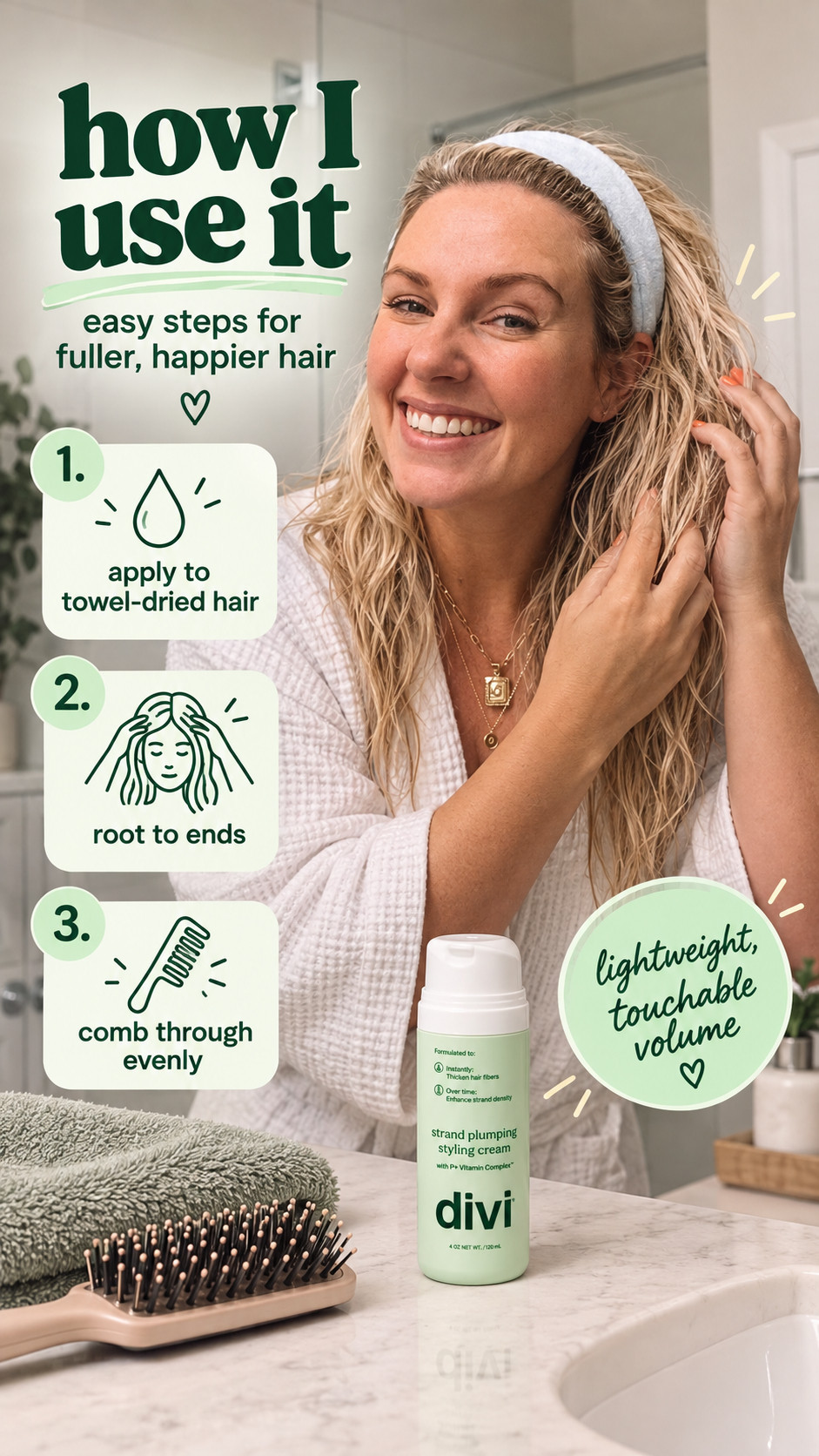 Divi Strand Plumping Volume Mousse Cream  

 #LTKselfcare #LTKSaleAlert #LTKBeauty