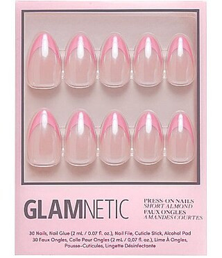 GLAMNETIC Bubble Gum Glaze Short Almond Nails | Dillard's